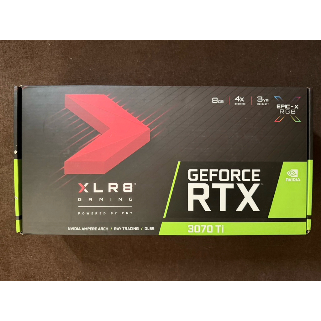 กล่องการ์ดจอ pny xlr8 rtx 3070ti