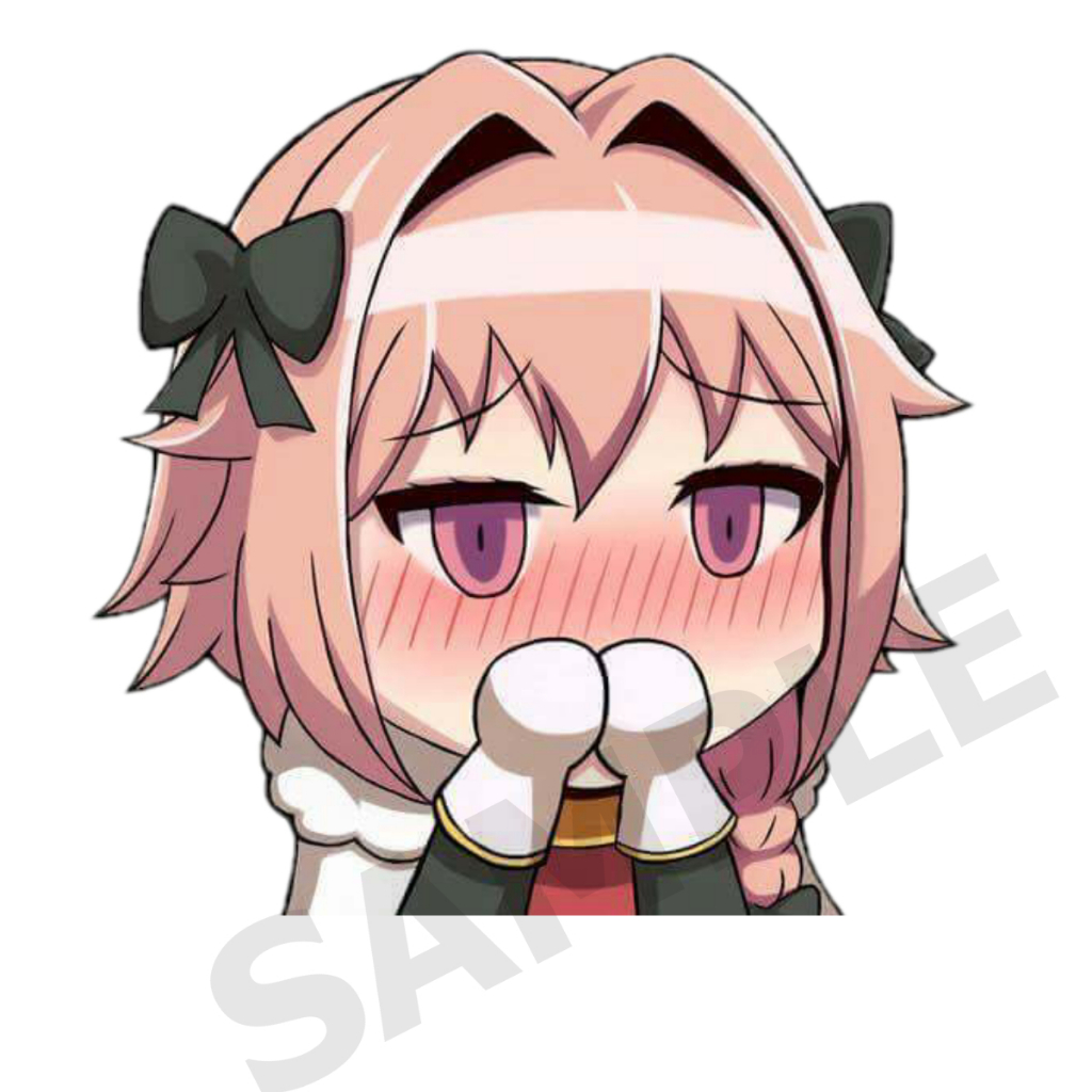 Astolfo fate meme สติ๊กเกอร์ 2 แผ่น Fate Grand Order meme stickers