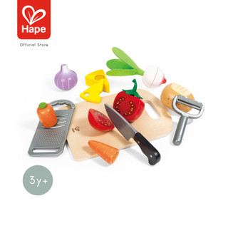 Hape Cooking Essentials ชุดหั่นผักและขูดชีส 3 ขวบขึ้นไป