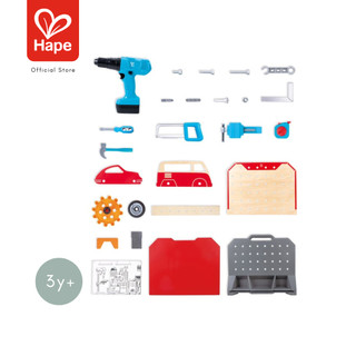 Hape - Vehicle Service & Repair Workbench        โต๊ะงานสร้าง พร้อมสว่านไฟฟ้า         3Y+ รูปที่ 7