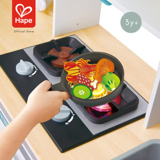 Hape Deluxe Kitchen Playset with Fan Fryer	ครัว 3 เคาท์เตอร์มีเสียงมีไฟ เป่าลมได้	3Y+ รูปที่ 4