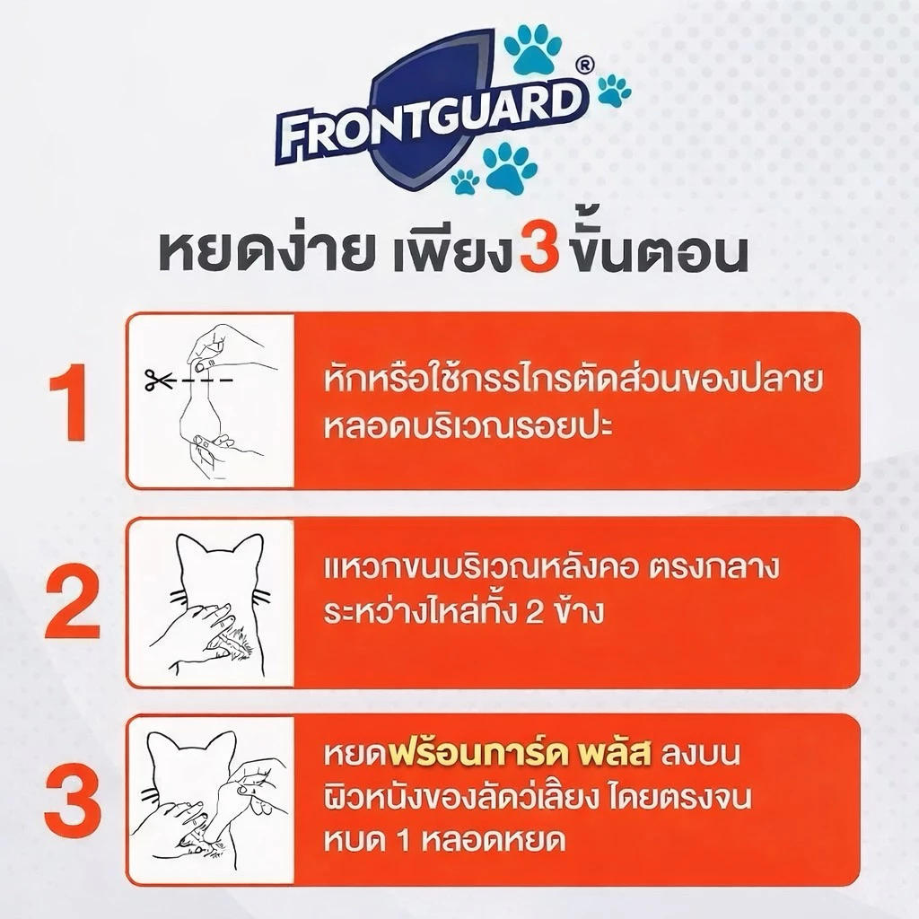 Frontguard Plus ยาหยอดเห็บหมัด สุนัขและแมว thumbnail 3