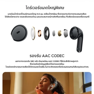 [NEW] Xiaomi Redmi Buds 8 Active Wireless Bluetooth Earphone หูฟังบลูทูธไร้สาย ตัดเสียงรบกวนล้ำลึก เวลาเล่นสูงสุด 30h
