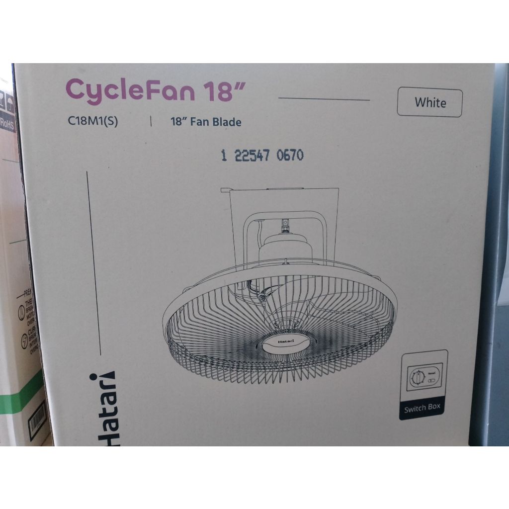 HATARI พัดลมส่ายรอบตัว 18 นิ้ว  C18M1 ( S )  HE-C18M1 ( S ) พัดลม ส่ายรอบตัว โคจร ฮาตาริ