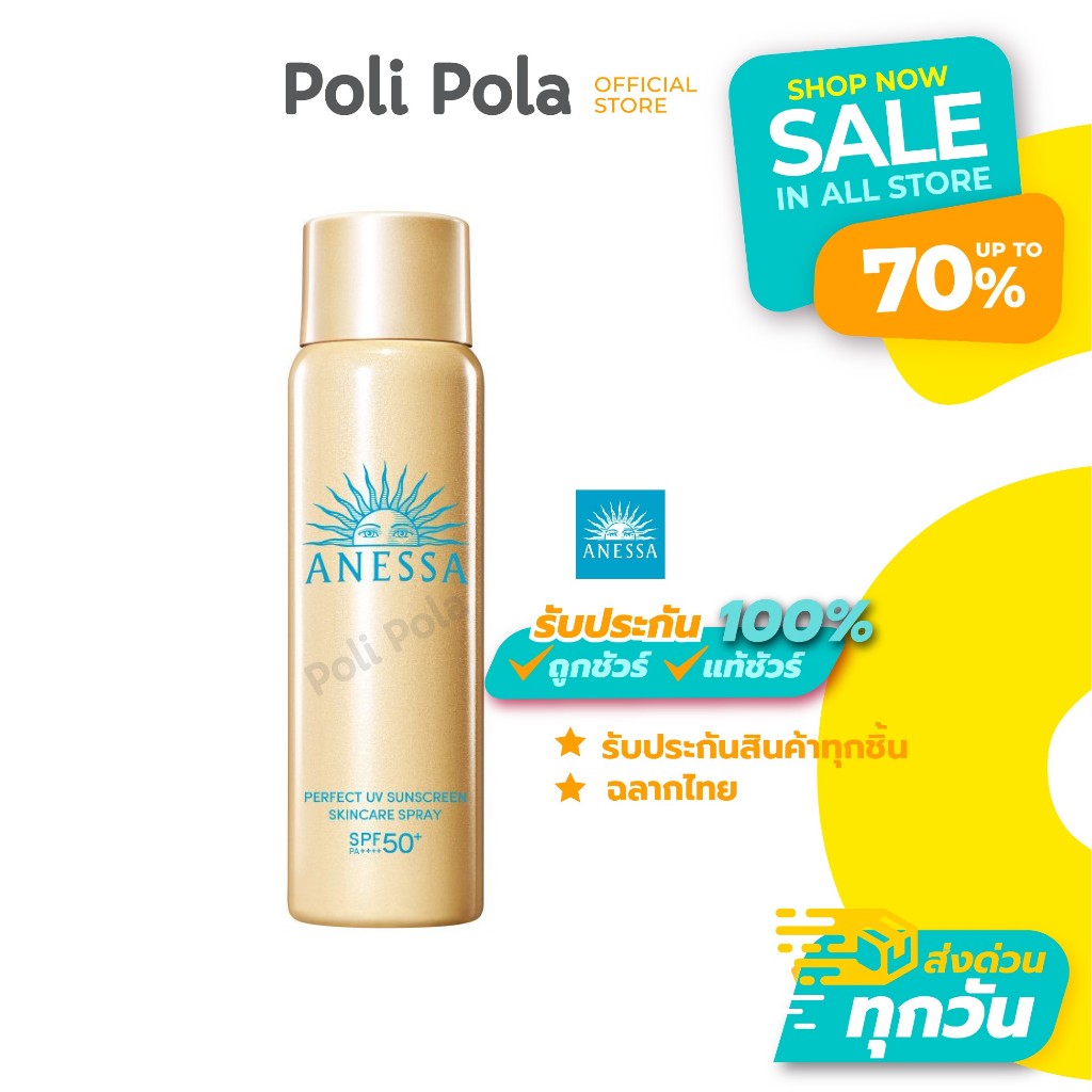 ANESSA Perfect UV Sunscreen Skincare Spray NA SPF50+ PA++++ 60g อเนสซ่า สเปรย์กันแดด สะดวก ใช้ง่าย