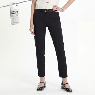 ESPADA กางเกงทรงสลิม ผู้หญิง สีดำ | Slim Trousers | 01034