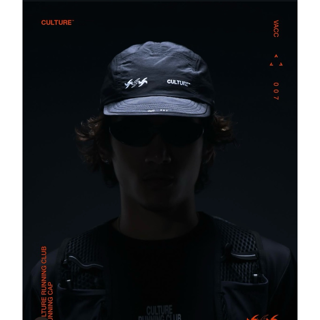 Culture Running Club Running Cap Black