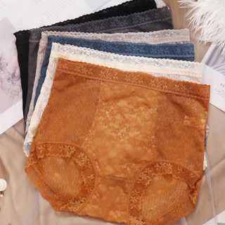 กางเกงในลูกไม้เอวกลาง สำหรับผู้หญิง ใส่สบาย (GC-606)