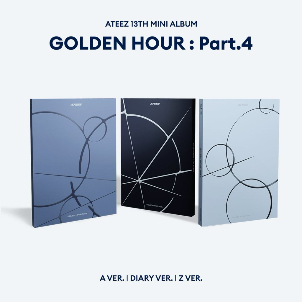 (พร้อมส่ง) อัลบั้ม ateez album - golden hour part 4 photobook version