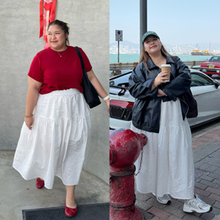 Gigi skirt กระโปรงยาวผ้าคอตตอน | Preeyaaa