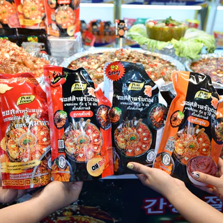 ซอสดองเกาหลี ขนาด 800 กรัม ดองกุ้ง ดองปู ดองแซลมอล ซอสดอง ดอง โกชูจัง หม่าล่า สไปซี่ ดองสำเร็จรูป