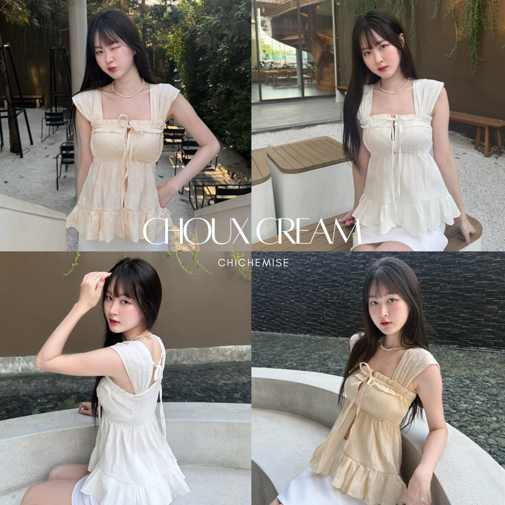 chichemise รุ่น ชูครีม เสื้อฟิวลูกคุณ ดีเทลอกรูด ( เฉพาะเสื้อ )