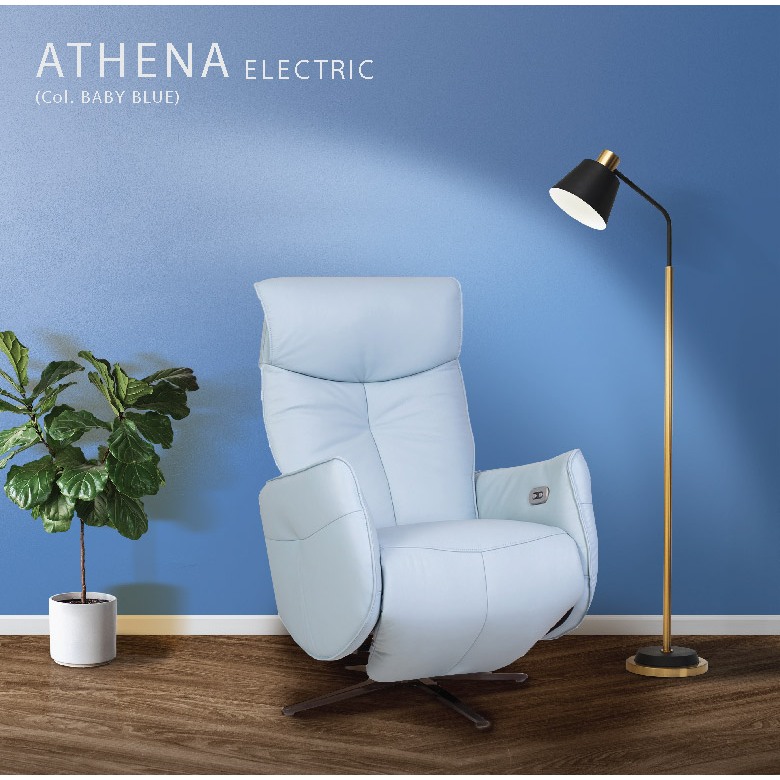 GUZZO เก้าอี้รีไคลเน่อร์ (Recliner) ปรับนอนไฟฟ้า หนังแท้ รุ่น ATHENA (ELECTRIC)