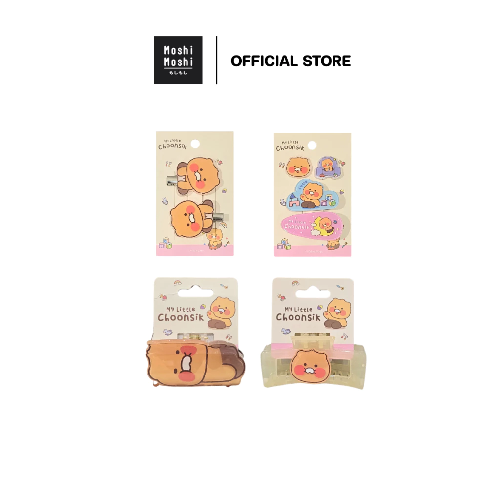 Moshi Moshi กิ๊บติดผม กิ๊บหนีบผม ลาย Choonsik ลิขสิทธิ์แท้จาก Kakao Friends กิ๊บติดผมน่ารักๆ รุ่น 6100007526-7533