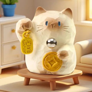 （Whole Set）M&G LIFE x Thingswoo Cat Party Emotional 1 Set Blind Box ของตกแต่งโต๊ะรูปกล่องสุ่มแสดงอารมณ์จาก Cat Party