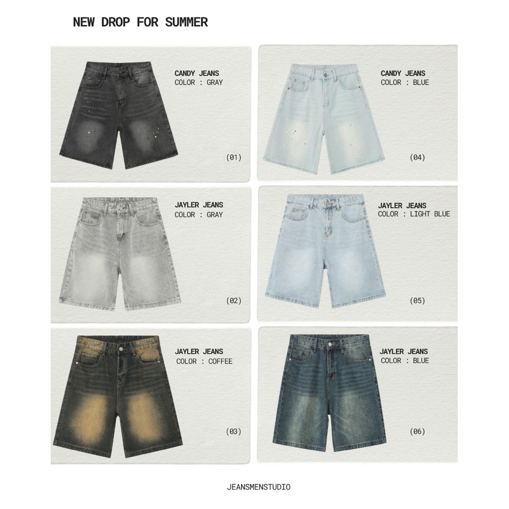 ‼️พร้อมส่ง🍻Jayler Jeans (เอวปกติ) กางเกงยีนส์ขาสั้น✨ทรงสวย เนื้อผ้าคุณภาพดี🔥