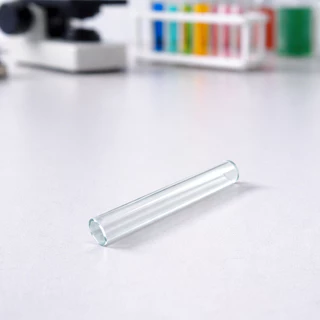 หลอดแก้วก้นทะลุขนาด 10x78 mm (ลบคมแล้ว) ผลิดจากแก้วโบโลซิลิเกตทนความร้อน