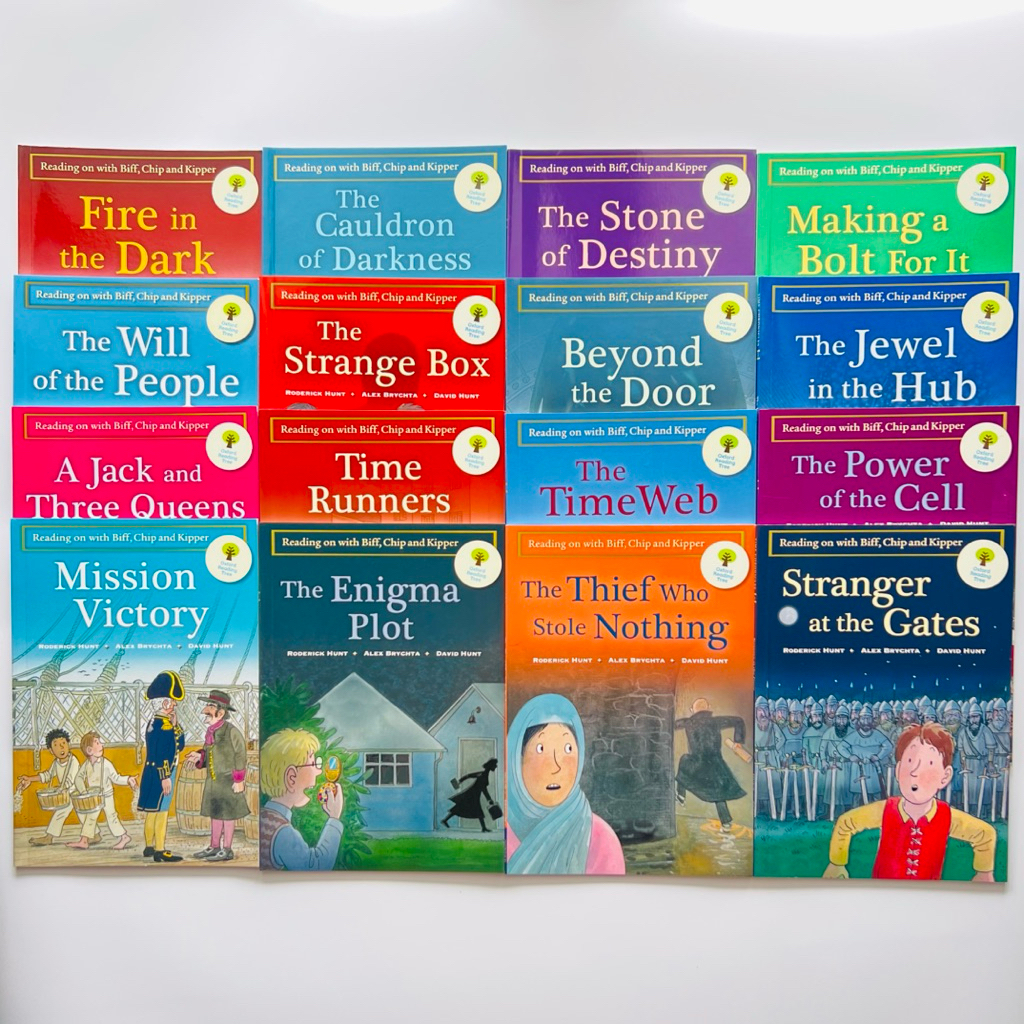 Oxford Biff, Chip & Kipper Adventure Stories Level 10-12, 16 Books Set (ขาดเล่มที่ 4 และ 8)