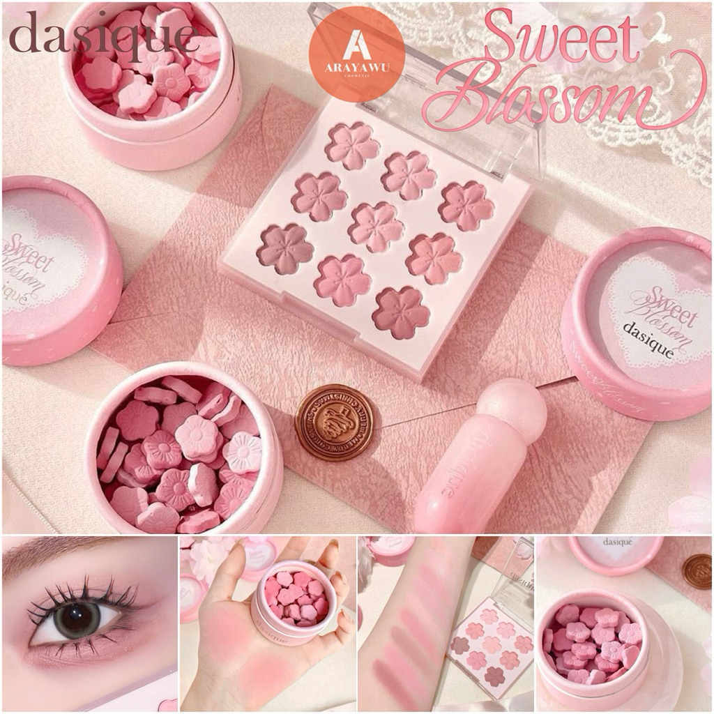 (✅แท้/พร้อมส่ง) Dasique Palette Sweet Blossom 🌸 Sugar Ball Blush 🌷🌸