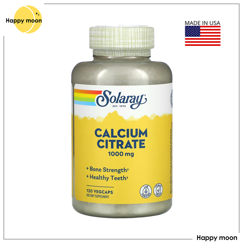 Solaray, Calcium Citrate, 1,000 mg, 120 VegCaps