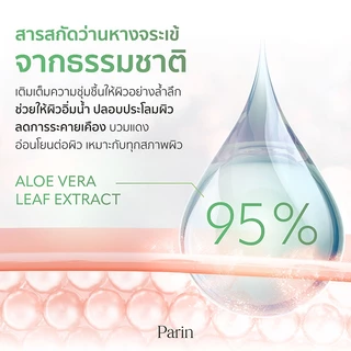 [New] Parin Aloe Vera Soothing Gel พาลิน อโลเวร่า ซูทติ้ง เจล (ขวดใหญ่ 300ml)