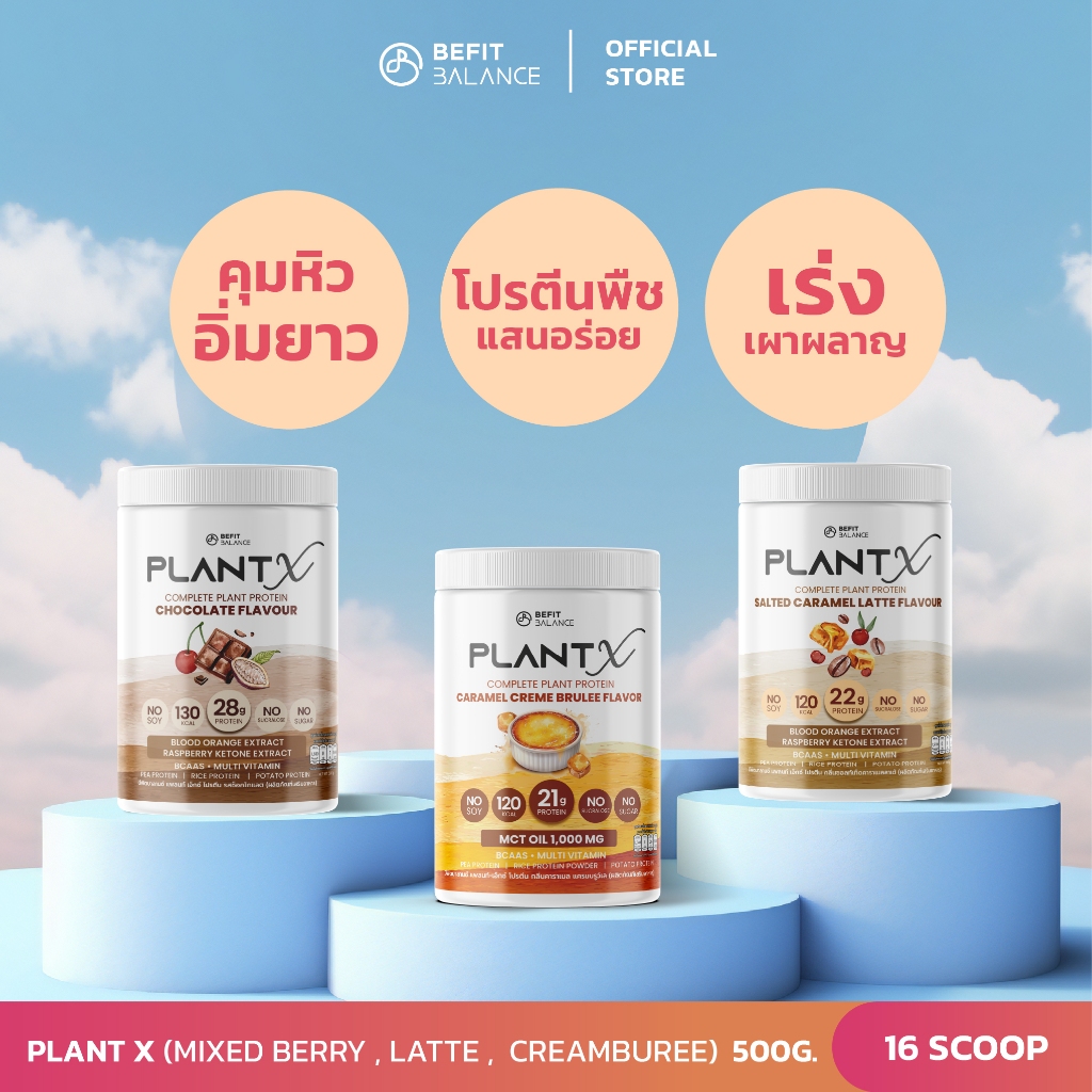 BEFITBALANCE Set 3 Plant X โปรตีนพืชสำหรับผู้หญิงโดยเฉพาะ No Soy