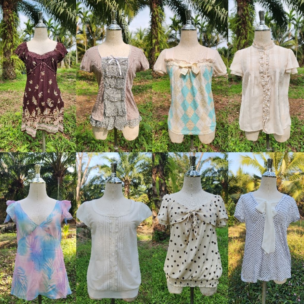 (13.3.26) 🇯🇵sawako ซาวาโกะ axes femme เสื้อญี่ปุ่นมือสอง coquette,dark coquette เสื้อแฟรี่-เสื้อโบฮี