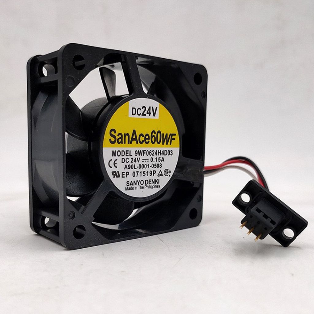 Sanyo Denki San Ace 60WF รุ่น 9WF0624H4D03. 60 x 60 x 25 มม.ขั้วต่อ: 3 สายการใช้งาน: มักใช้เป็นพัดลม