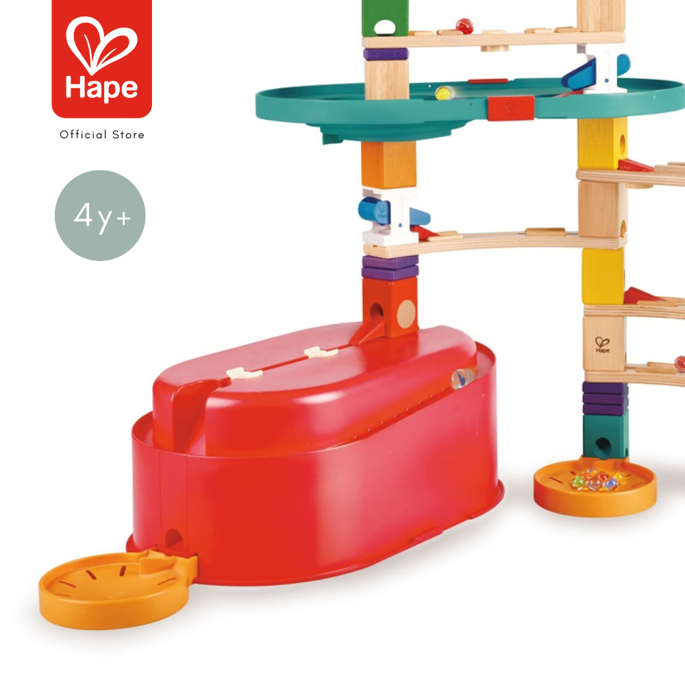 Hape - Quadrilla Stack Track Bucket Set        รางลูกแก้วพร้อมถังเก็บ        4Y+ รูปที่ 5
