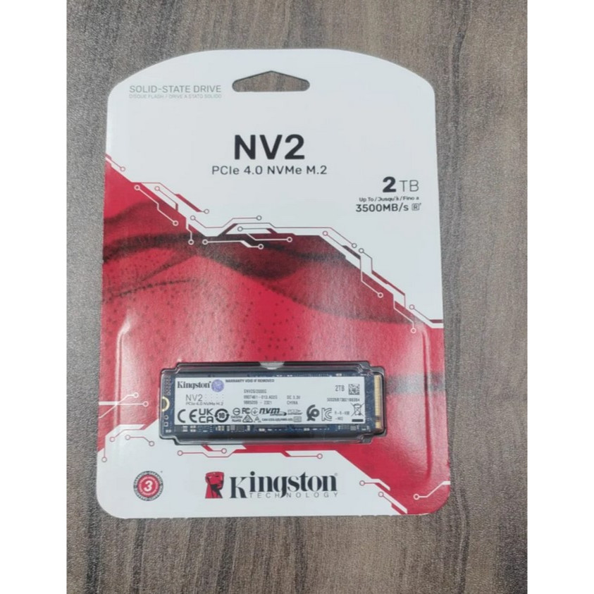 2 TB  KINGSTON NV2 - PCIe 4/NVMe M.2 2280 *มือ 2* แอดไวซ์ 02 กันยายน 2570