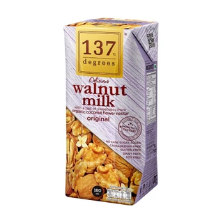 (ยกลัง) 137 ดีกรี นมวอลนัทสูตรดั้งเดิม ขนาด 180mlxpack of 3x12 (Walnut Milk Original 137Degrees Brand)
