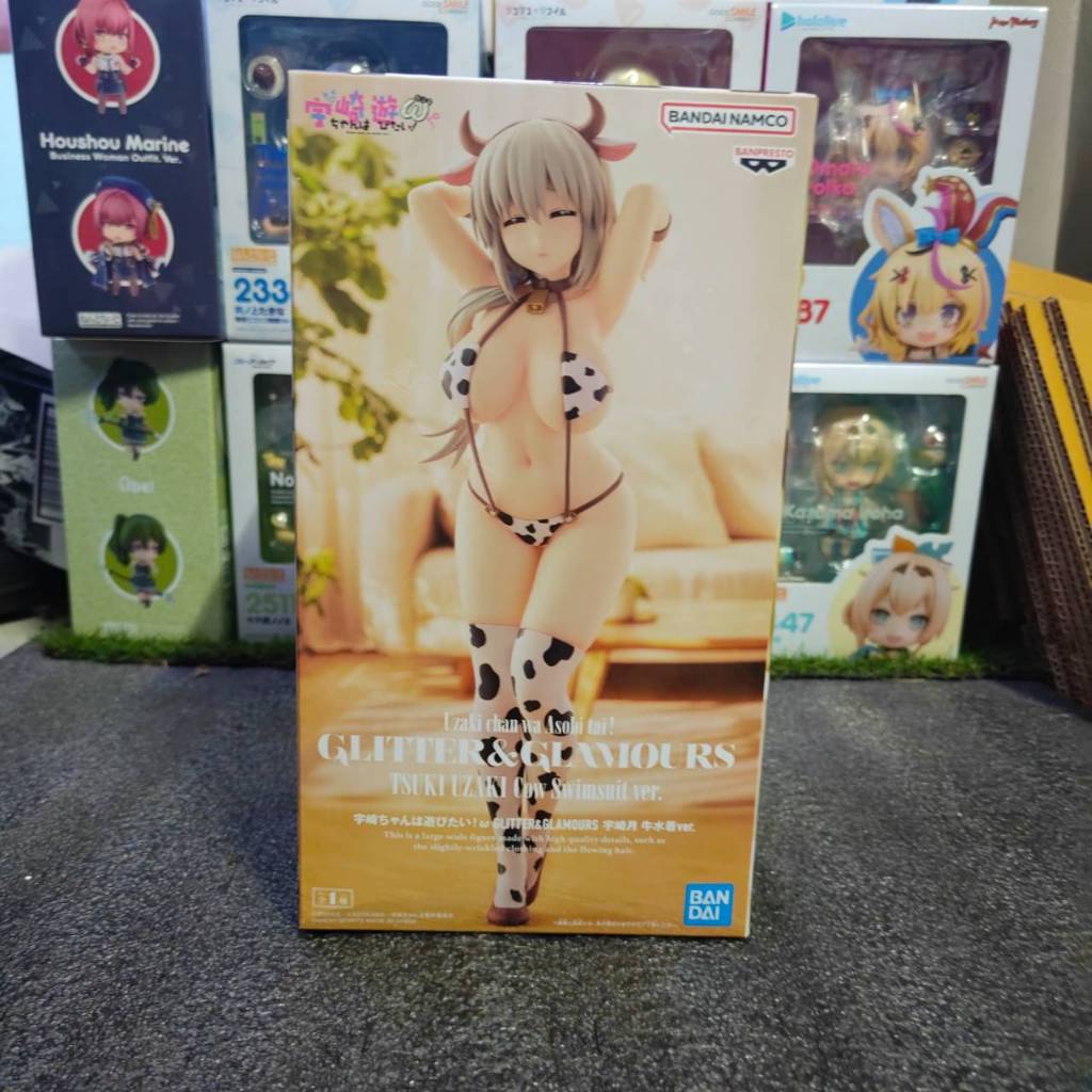 (พร้อมส่ง) Uzaki Tsuki - Glitter & Glamours - Cow Swimsuit Ver. (Bandai Spirits)