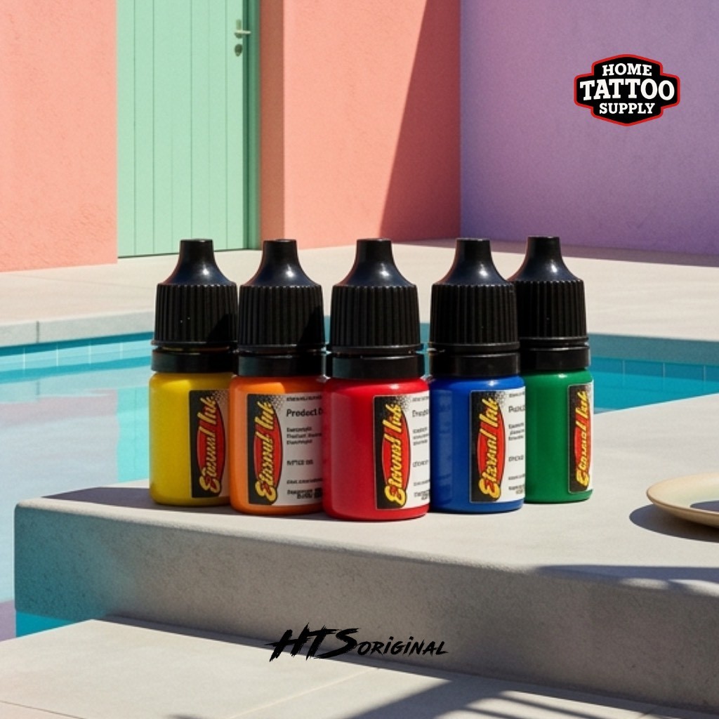 หมึกสัก Eternal แท้ (แบ่งขวด) ชุดสีสักลาย 5 สี 7 สี 12 สี สีสวยติดทน Tattoo Ink