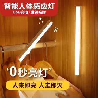 led Light Bar แสงสว่าง Human Body Sensor Light Strip Self-Adhesive ชาร์จ Light ตู้ไร้สาย