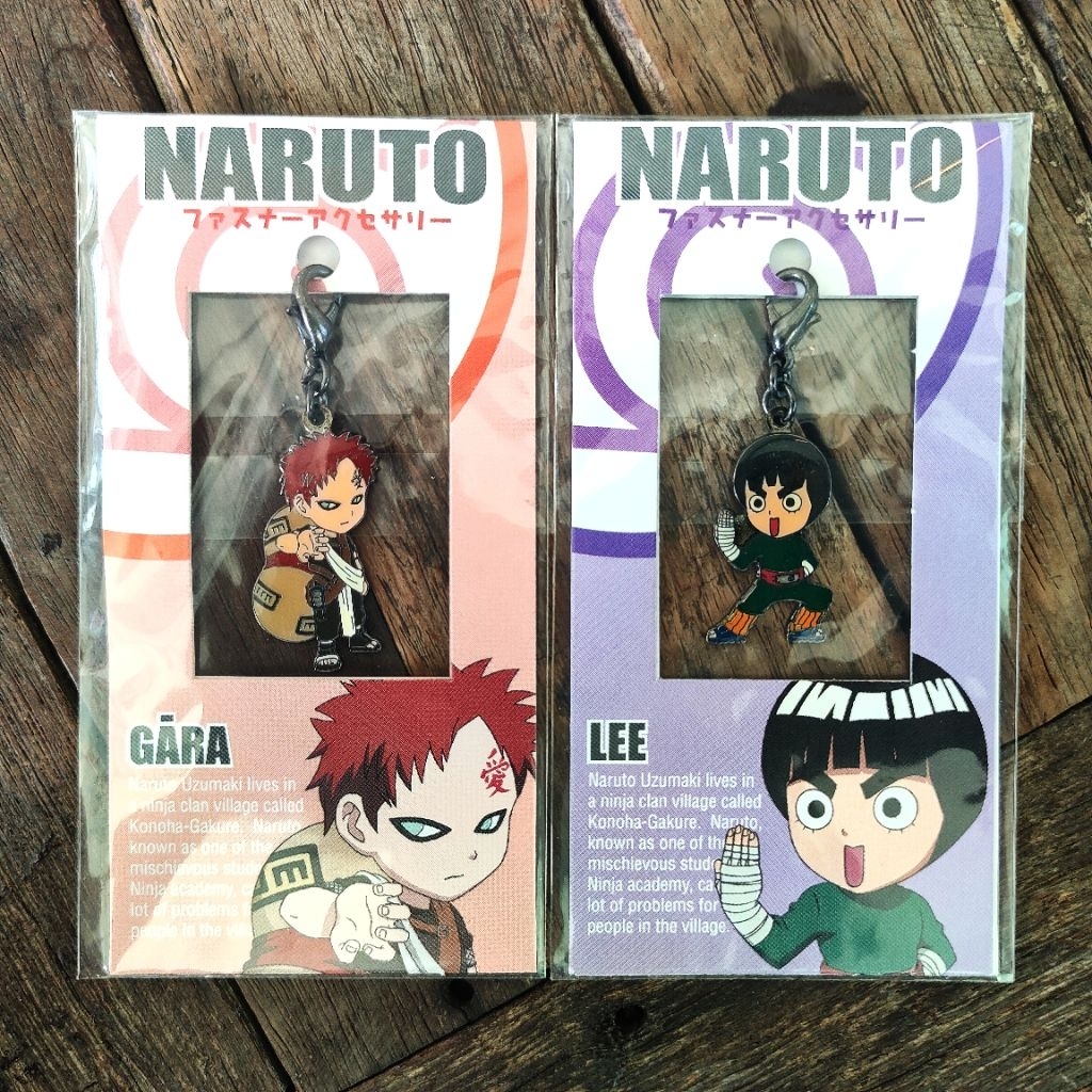 Naruto - Fastener Accessories Rock Lee - Gaara งานพวงกุญแจเล็ก หัวตะขอเกี่ยว ของสะสมนารูโตะ