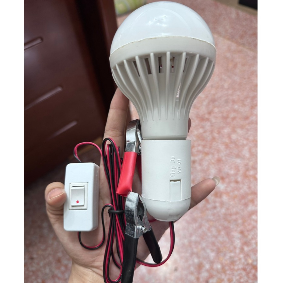 หลอดไฟคีบแบต หลอดไฟ LED DC 12V