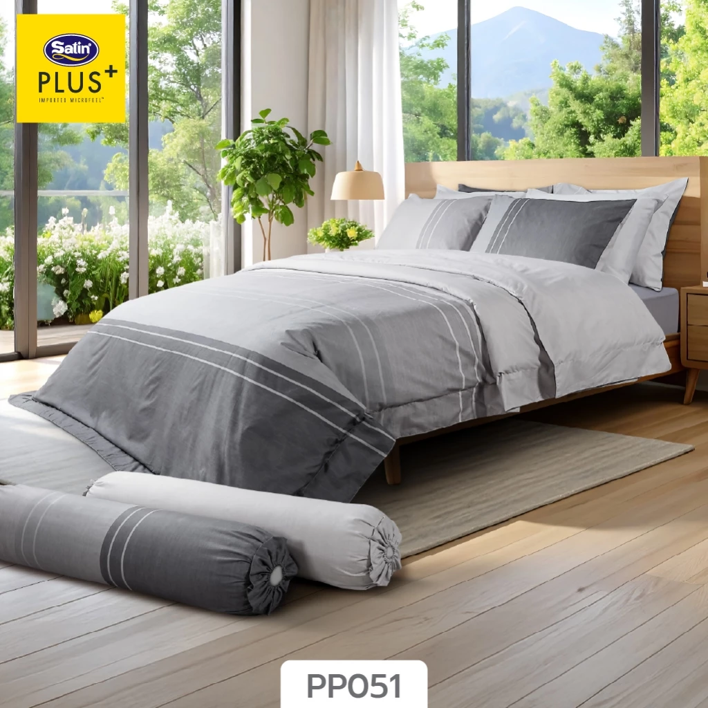 Satin Plus ผ้านวมขนาด100"x90" (King size) Printed Series ผืนใหญ่จุใจ