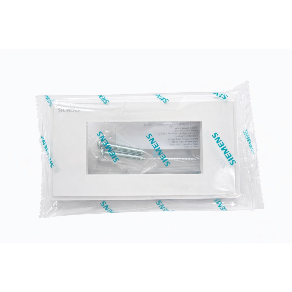 Siemens หน้ากาก/ฝาครอบสวิตช์-ปลั๊ก 3ช่อง, ฝาปิดทึบ (ซีเมนส์ Delta Relfa) สีขาว