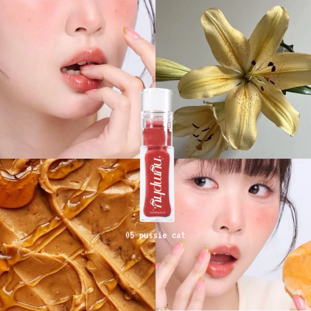 NYMPHY - Hydrating Lip Oil 6 g นิมฟี่ ไฮเดรตติ้ง ลิปออย บำรุงปากขั้นสุด เนื้อฉ่ำ สีชัด thumbnail 9