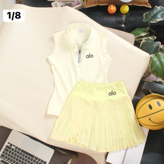 พร้อมส่ง! ชุดตีกอล์ฟผู้หญิง เสือแขนกุด กระโปรงมีซับในขาสั้น …