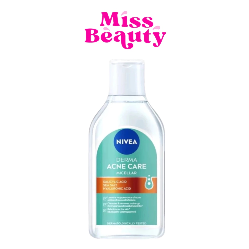 Nivea Acne Repair Micellar Advance นีเวีย แอคเน่ รีแพร์ ไมเซล่า แอดวานซ์ คลีนซิ่ง ลบเครื่องสำอาง สูตรอ่อนโยน