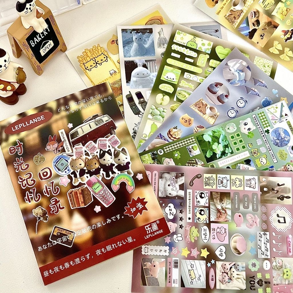 🇹🇭★สมุดสติกเกอร์★ 30 แผ่น ได้ sticker 900+ ไดคัทแล้ว | sticker book japanese