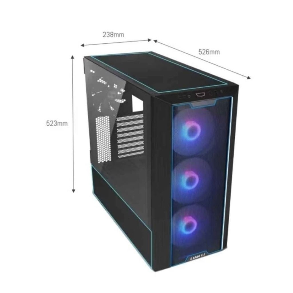 เคสคอมมือสอง สภาพดี Lian Li LANCOOL III  RGB Premium Mid-tower Chassis Case Black
