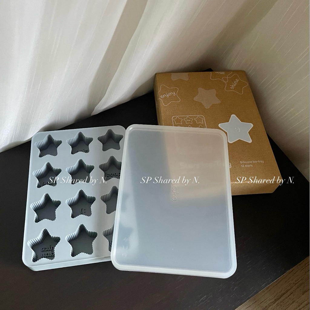 พร้อมส่ง : hako Silicone Ice Tray Star  ถาดน้ำแข็งซิลิโคนรูปดาว Food Grade (สินค้ามือ1)