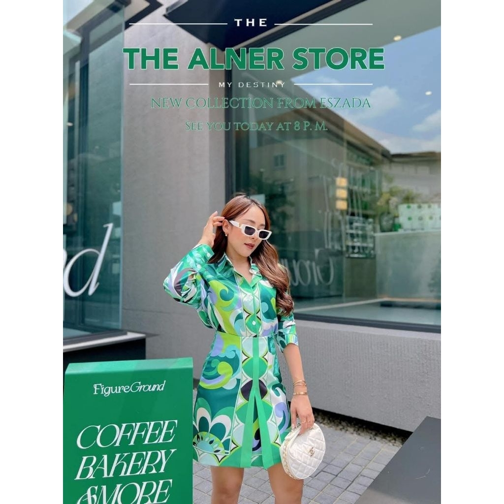 ชุดเซ็ทเสื้อกระโปรงป้ายESZADAไซส์M(A55)