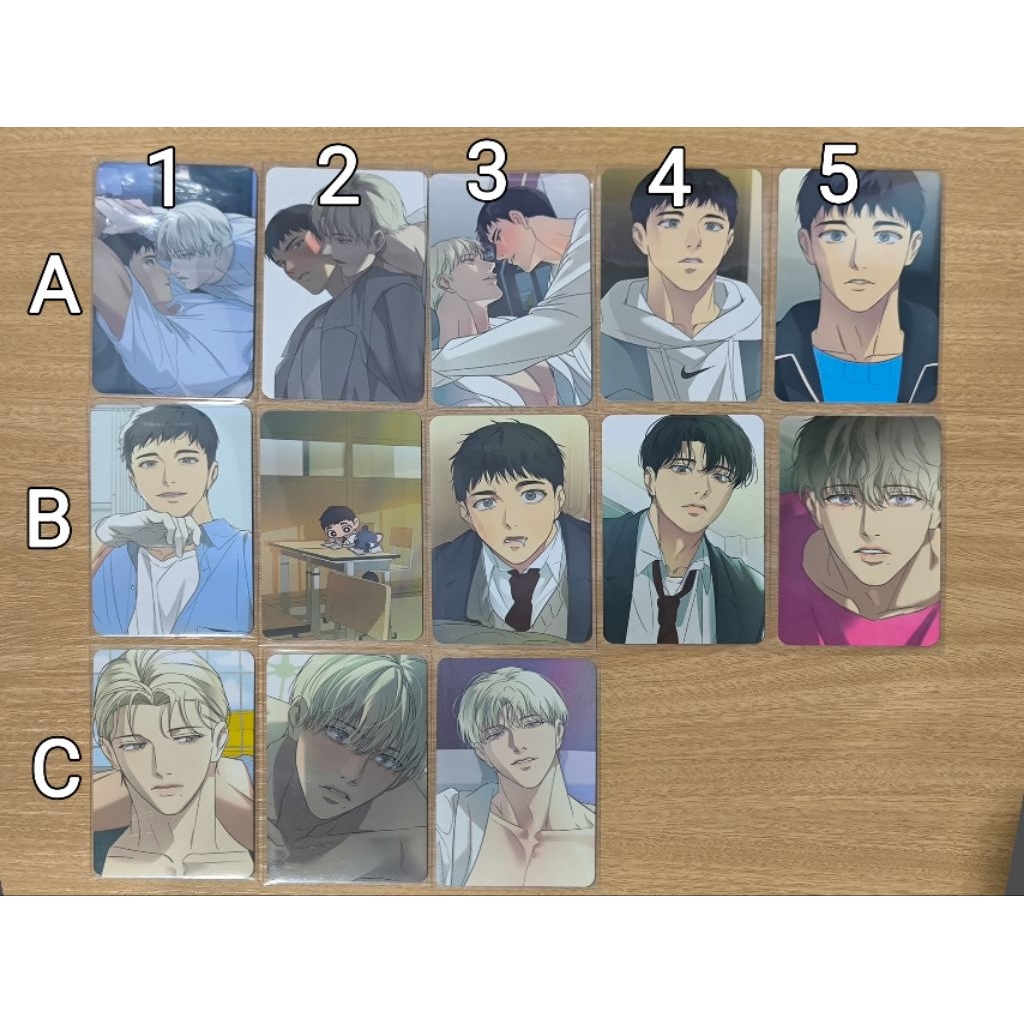Photocard Backlight การ์ดแบคไลท์ manhwabl manhwa lezhin bl