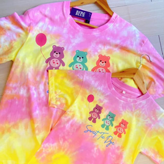 Bebeblue เสื้อมัดย้อม ครอบครัว รุ่น หมีหวาน เนื้อนุ่ม ใส่สบา…