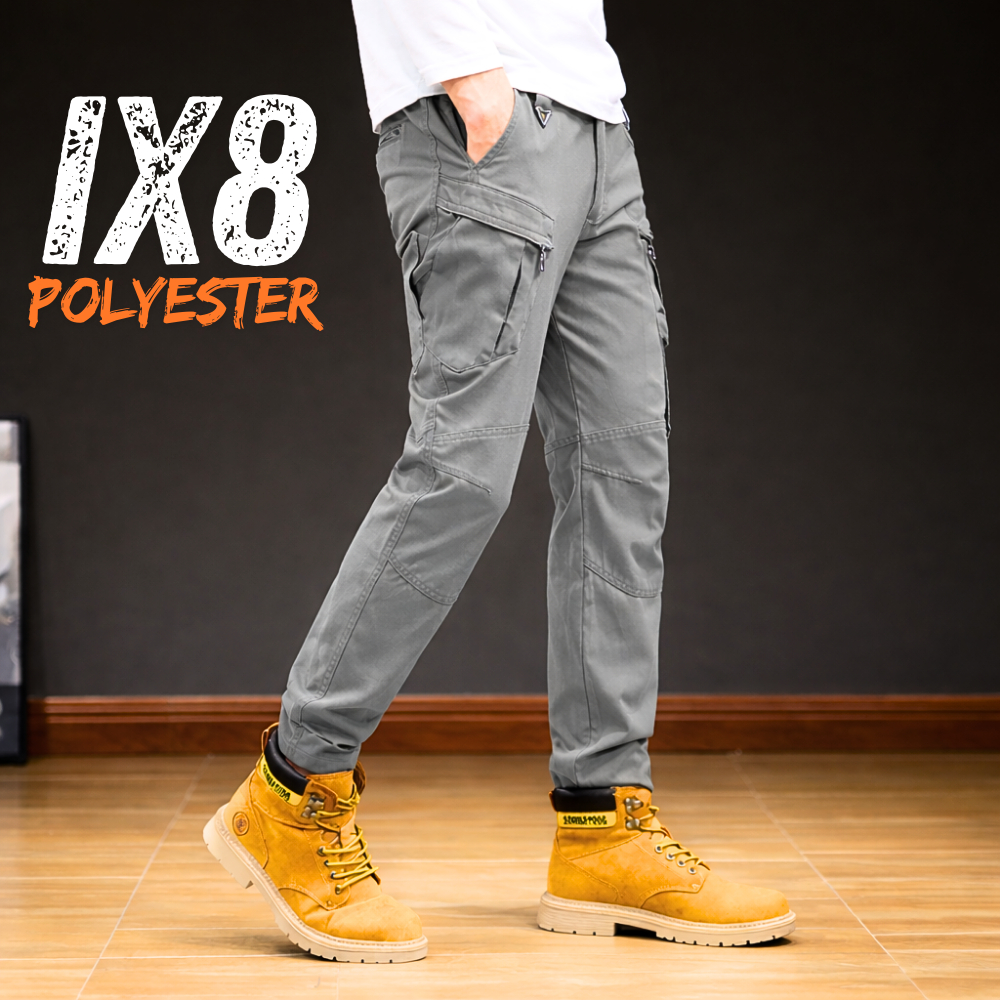 IX8 กางเกงคาร์โก้ กางเกงยุทธวิธี ผ้ายืด มีซับใน มีช่องกระเป๋าหลายช่อง XS-5XL