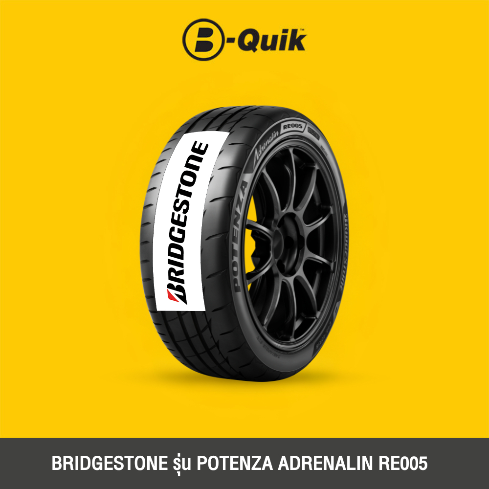 BRIDGESTONE รุ่น POTENZA ADRENALIN RE005 ขนาด 195/55R15 จำนวน 4 เส้น ยางรถยนต์