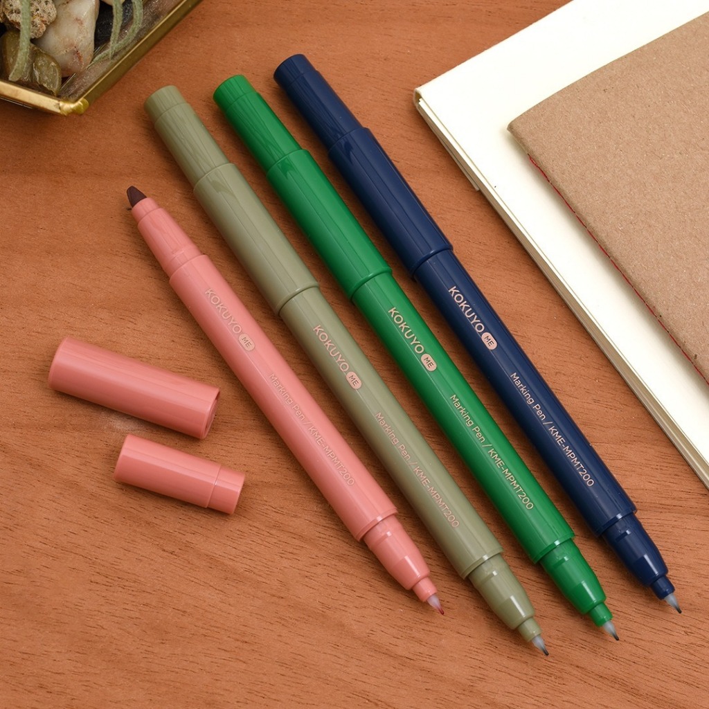 KOKUYO ME 2-Way Marking Pen Vol. 11 รุ่นใหม่ล่าสุด! ปากกา 2-Way Marking Pen ชุด 4 สี